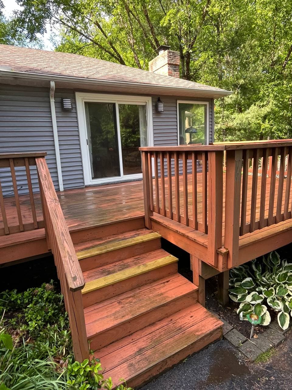 Deck before refinishing